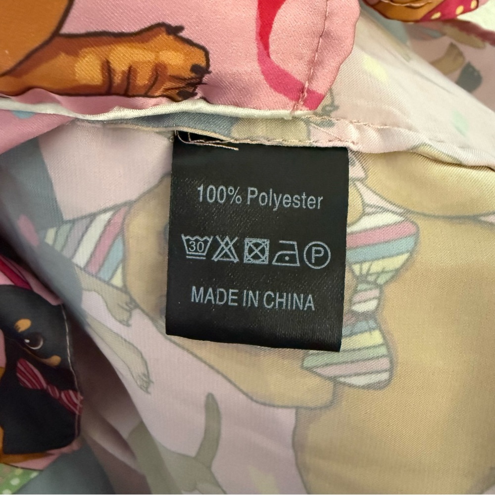 Anthropologie Karen Mabon Button Up short sleeve Birthday Dog Pyjama Top Small‎ - Picture 7 of 8